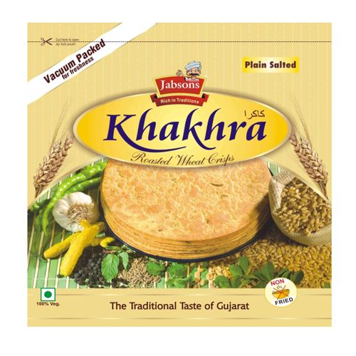 Jabsons Khakhra - Plain Salted, 180 g  
