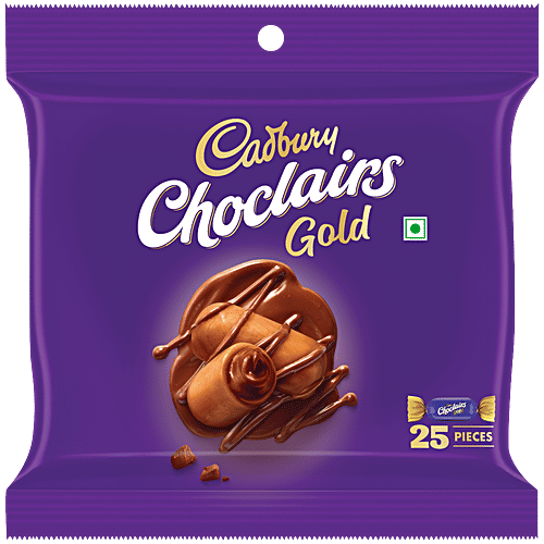 Cadbury Choclairs Gold Candy, 140 g (25 Candies) 