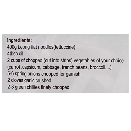 Leong Noodles - Plain Chinese Flat, 400 g  