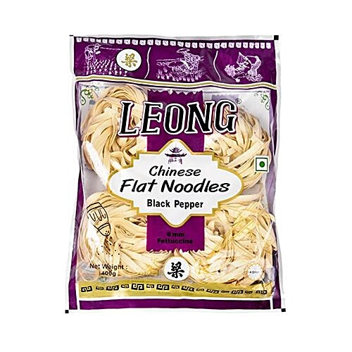 Buy Leong Noodles Black Pepper Chinese Flat 400 Gm Online at the Best