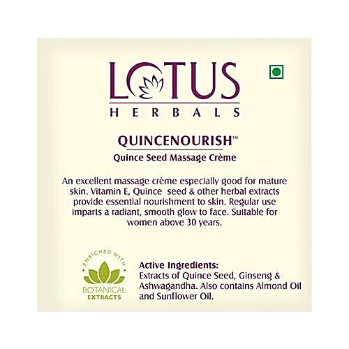 Lotus Herbals Quincenourish Quince Seed Massage Creme, 250 g
