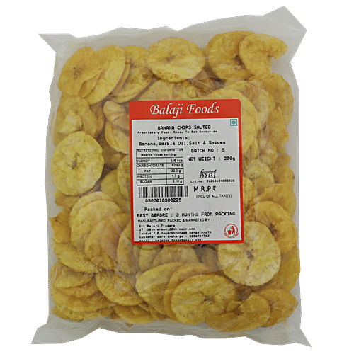 Balaji foods Banana Chips - Salted, 200 g