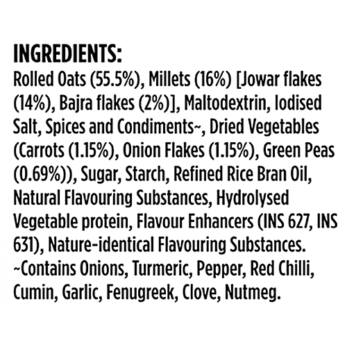 Saffola Masala Oats - Classic Masala, Millets Goodness With Bajra & Jowar, 38 g  
