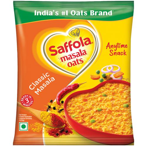 Buy Saffola Masala Oats Classic Masala 40 Gm Pouch Online At Best Price of  Rs 15.81 - bigbasket