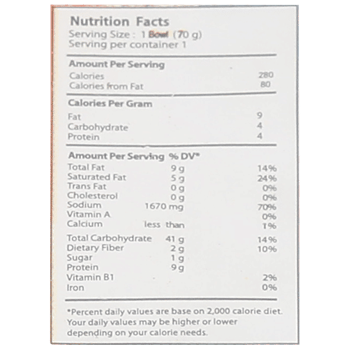 Picnic Instant Thai Noodles - Seafood Flavoured, 70 g  No Trans Fat, No Cholesterol