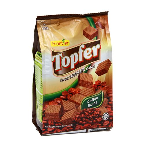 Frontier Topfer Cream Filled Waffer Cubes - Coffee Roma, 200 g  