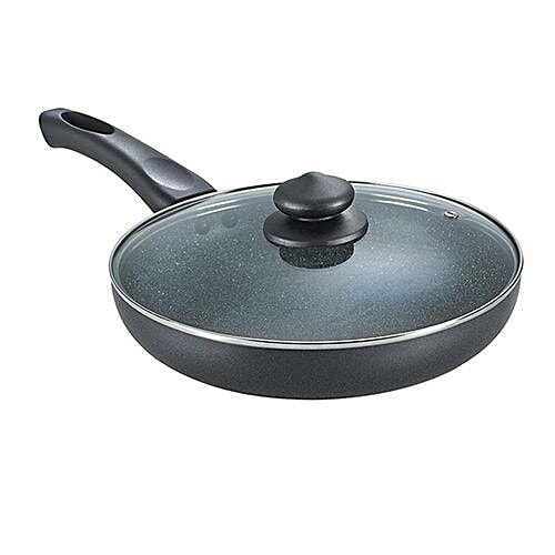 Buy Prestige Omeg Deluxe Granite Non Stick Cookware Fry Pan With Lid 280 Mm Online At Best Price