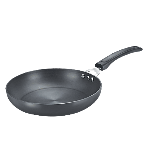Prestige Hard Anodised Plus Gas & Induction Compatible Fry Pan - 20 cm, Black, 1.1 L  Dishwasher Safe