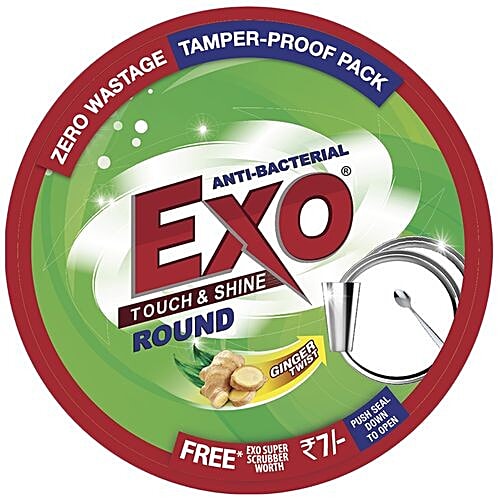 Buy Exo Dish Wash Round Anti Bacterial Withcyclozan 250 Gm Online At
