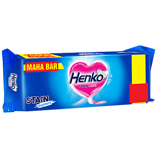 Henko Stain Care Detergent Soap Bar, 400 g  