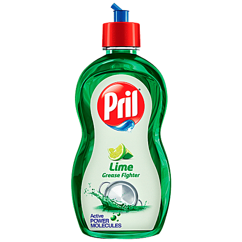 Buy Pril Dishwash Liquid Active 2X Lime 225 Ml Online At Best Price of