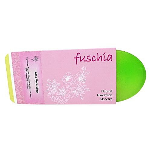 Fuschia Natural Handmade Herbal Soap - Aloe Vera, 100 g  