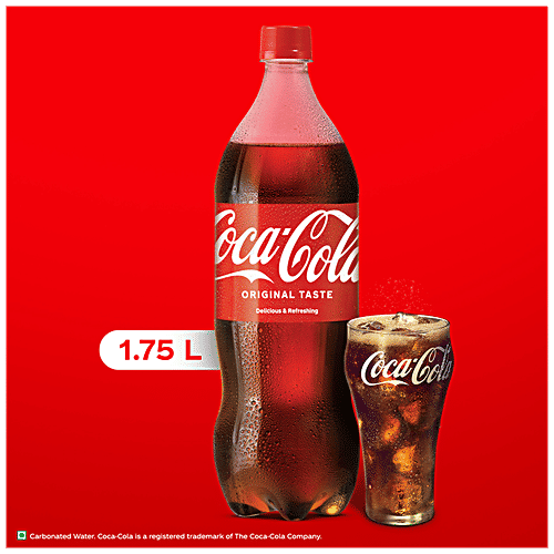 Coca Cola Original Taste Soft Drink - Refreshing, 1.75 L PET Bottle Original Taste