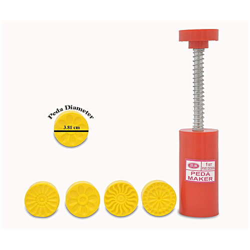 DS Peda/Sweet Fast Stamping - 5 Design, Assorted Colour, 5 pcs Food Grade Safe