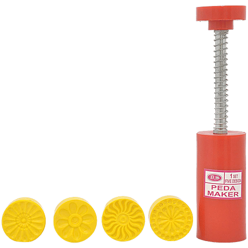 DS Peda/Sweet Fast Stamping - 5 Design, Assorted Colour, 5 pcs Food Grade Safe