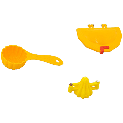 DS Mould Combo Modak, Kachori, Samosa, Cutlet, Karanji, Ladoo, Prasad Scoop, Cutter  VR5018, 1 pc  