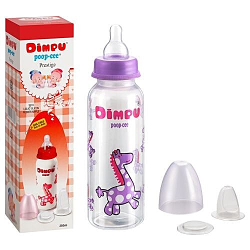 Dimpu Poop-Cee Baby Feeding Bottle - Prestige, 250 ml  
