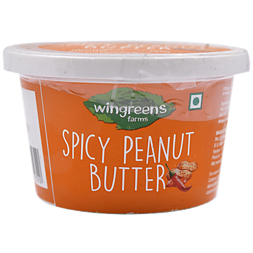 Buy Wingreens Farms Spicy Peanut Butter 180 Gm Online At Best Price of