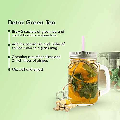 Eco Valley Dandelion Mint Organic Green Tea, 42.5 g (25 Bags x 1.7 g)