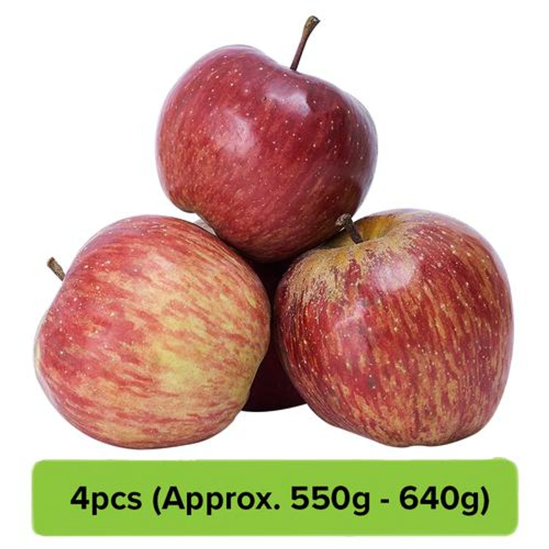 Fresho Apple - Shimla, 4 pcs (Approx. 550 - 640 g)