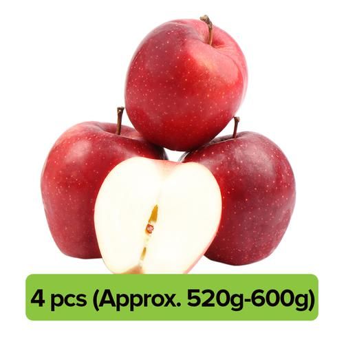 Fresho Apple - Royal Gala, Regular, 4 pcs (Approx.520 g-600 g) 
