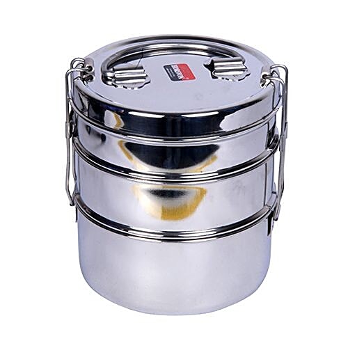Pogo Stainless Steel Trio Dlx Big Lunch Box 3 Standard, 420 g  