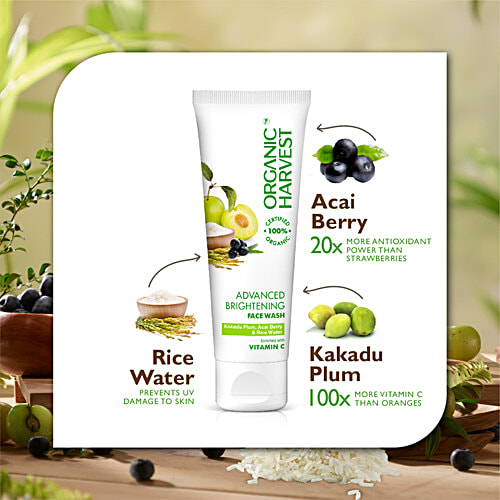 Organic Harvest Skin Lightening Face Wash, 100 g  