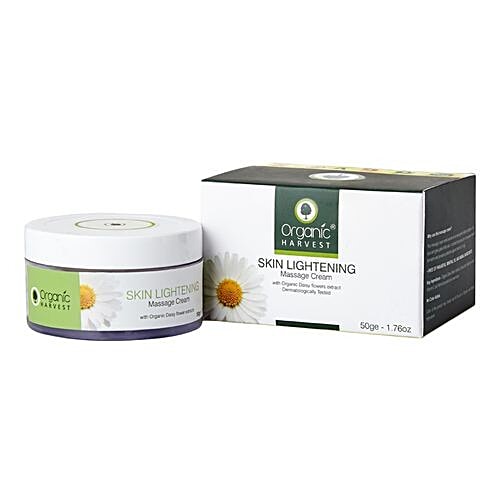 Organic Harvest Skin Lightening Massage Cream, 50 g  