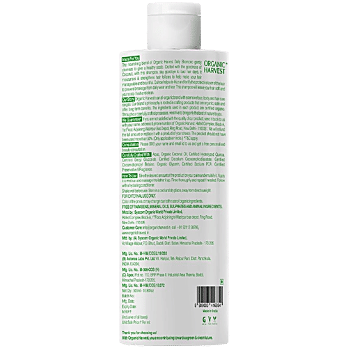 Buy Organic Harvest Shampoo Daily 500 Ml Online at the Best Price of Rs