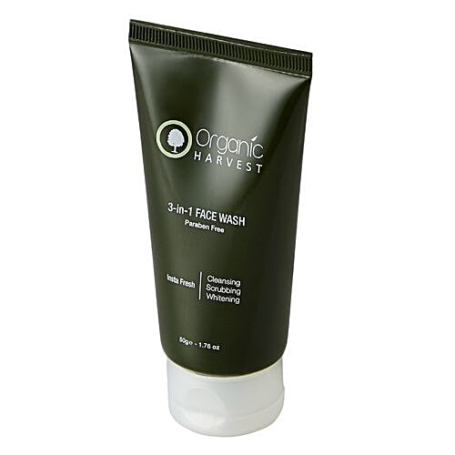 Organic Harvest 3-In-1 Face Wash, 50 g  