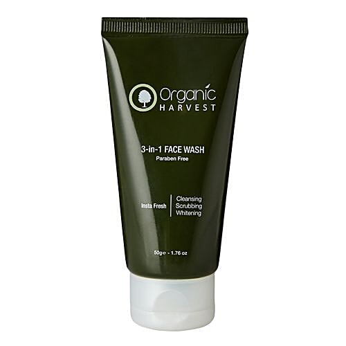 Organic Harvest 3-In-1 Face Wash, 50 g  