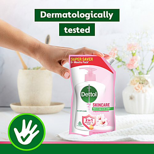 Dettol Hand Wash Liquid Refill - Skincare, 750 ml Pouch 