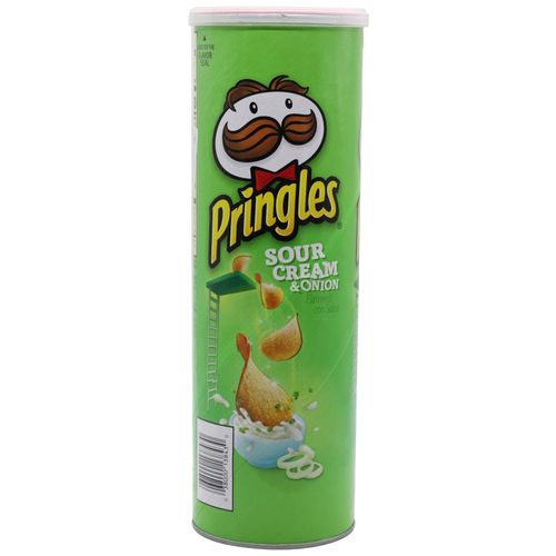 Buy Pringles Potato Crisps - Sour Cream And Onion 158 gm Online at Best ...