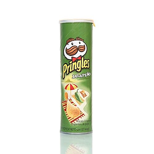 Pringles Potato Crisps - Jalapeno, Imported, 158 g  No Cholesterol