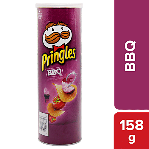 Pringles Potato Crisps - BBQ, 158 g  