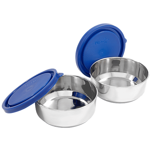 Pigeon Stainless Steel Lunch Carrier - Classmate 4, 50142, Air-tight, Leak-proof, Durable, 4 pcs