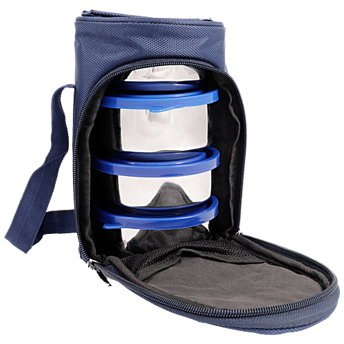 Pigeon Stainless Steel Lunch Carrier - Classmate 4, 50142, Air-tight, Leak-proof, Durable, 4 pcs