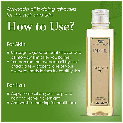 Aloe Veda Massage Oil - Avocado Oil, 200 ml  