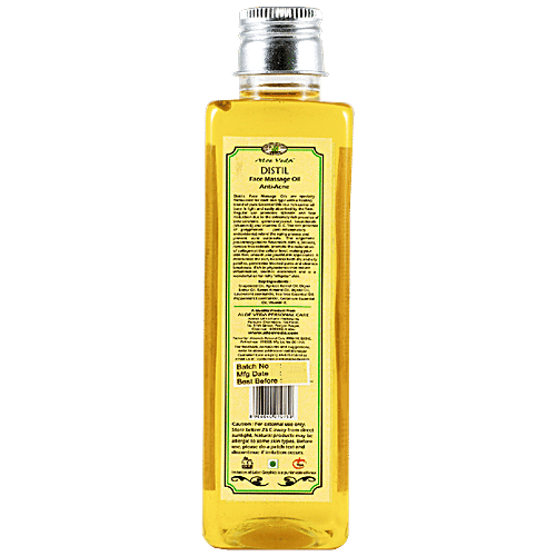 Buy Aloe Veda Face Massage Oil Anti Acne 200 Ml Online at the Best