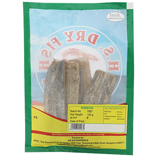 Buy Hs Dry Fish Ribbon Fish 100 Gm Online At Best Price of Rs 75