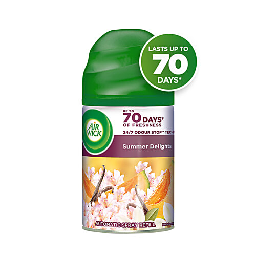 Airwick Summer Delights Air Freshener - Refill, 250 ml  Lasts Up to 70 Days
 24/7 Odour Stop-Tech