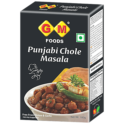 Gm Foods Punjabi Chole Masala, 100 g  Free From Onion & Garlic