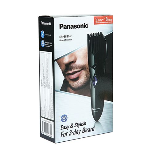 Panasonic Beard Hair Trimmer - Battery Operated Dry ER-GB30-K44B, 1 pc  
