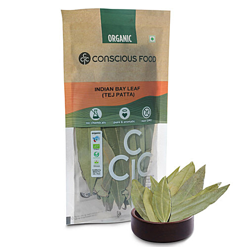 Conscious Food Tej Patta/Indian Bay Leaf, 10 g