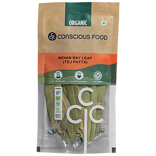 Conscious Food Tej Patta/Indian Bay Leaf, 10 g