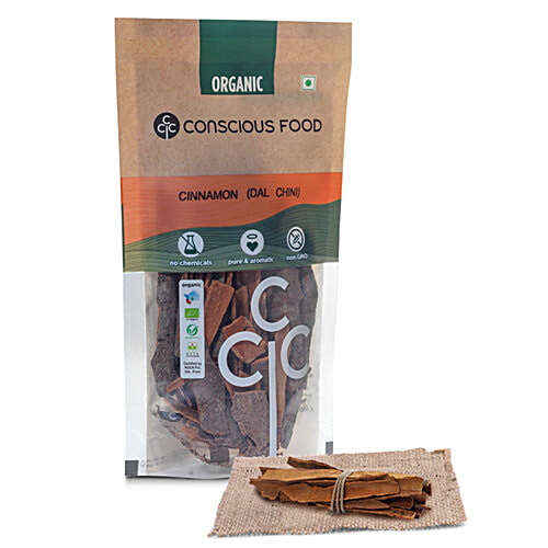 Conscious Food Cinnamon/Dalchini, 50 g