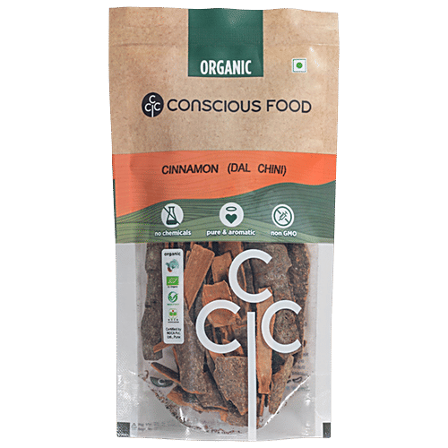 Conscious Food Cinnamon/Dalchini, 50 g