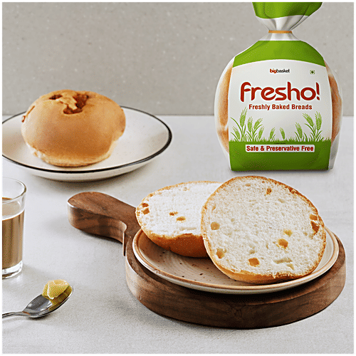 fresho! Tutti Frutti Bun - Preservative Free, 150 g (2 pcs) Preservative Free