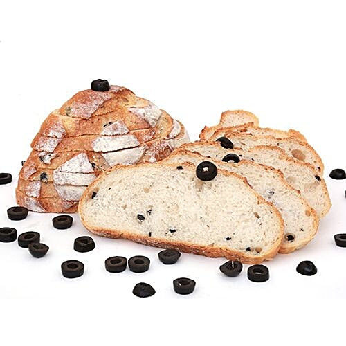 Fresho Signature Bread - Sour Dough With Olives, Pre Sliced, 300 g  