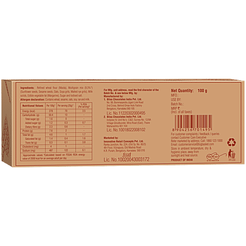 fresho! Signature Freshly Baked - Multigrain Lavash, 100 g  Zero Trans Fat